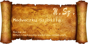 Medveczky Szibilla névjegykártya